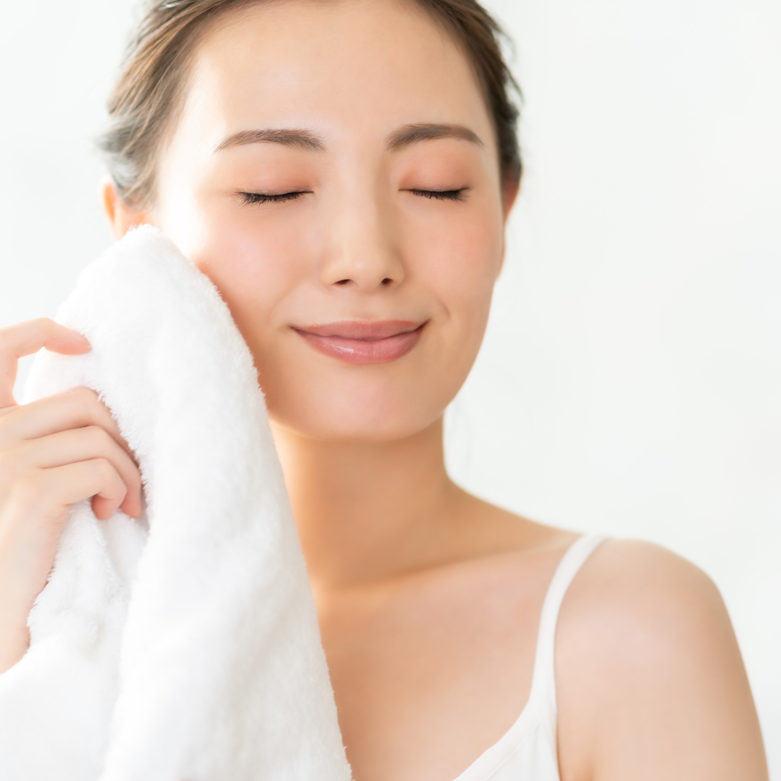汗をかいたら清潔なタオルで拭き取る